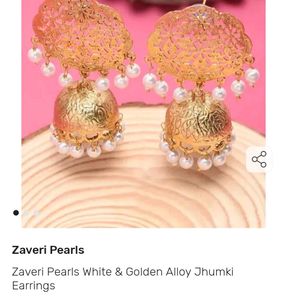 Elegant Zaveri Pearls Jhumki Earrings