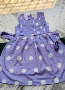 Cute Purple Polka Dot Dress
