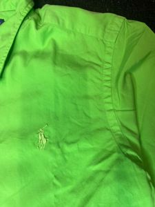 Ralph Lauren Lime Green Button-Up Shirt