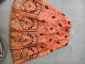 Designer Peach Lehenga Choli Set