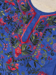 Vibrant Blue Embroidered Kurta Set