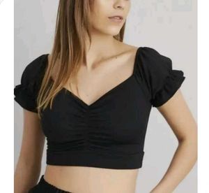 Black Crop Top