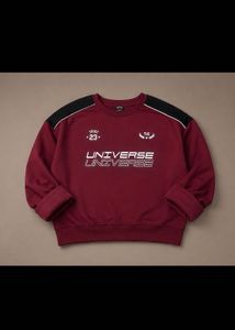 Maroon "Univers" Sweatshirt and kappa jacket