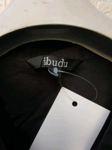 New with tag Embroidered Black Button-Up Top