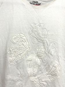 offwhite beads Embroidered Shell T-Shirt