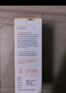 Plum Alpha Arbutin &amp; Hydronic Acid Face Serum