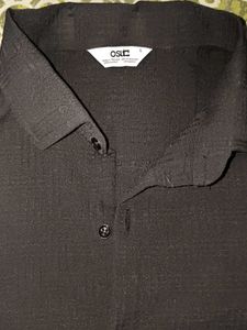 Black Button-Up Shirt, brand new