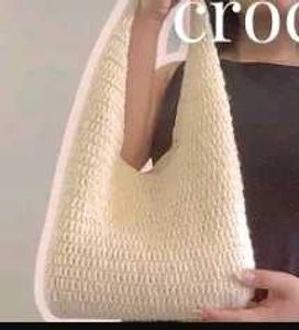 Chic Crochet Flower Shoulder Bag