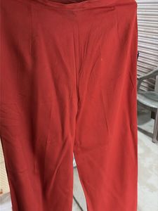 Rust Wide Leg high waist Trousers