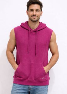 Sleeveless Hooded T-Shirt