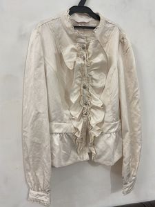 Elegant Ruffle Front Blouse