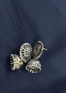 Oxidised Silver Jhumki