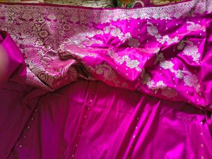Stunning Purple Banarasi pure Silk Saree