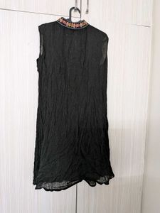 Black Embroidered Dress