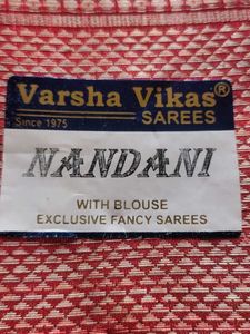 Elegant Red Nandani Saree