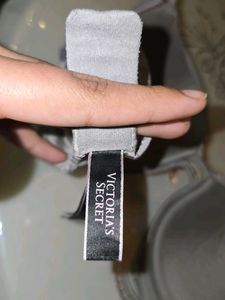 VICTORIA'S SECRET GREY SILVER BRA