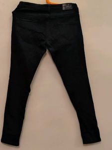 Sassy NavyBlue knit designer skinny Jeans- dotted
