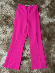 zara formal pant Vibrant Pink Flare Pants