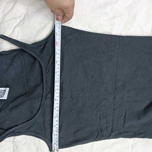 Sleek Black 32,34👗Ribbed Tank Dress
