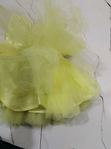 Adorable Yellow Party Dress Frock