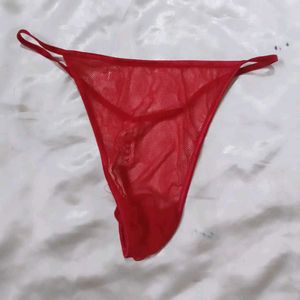 Black Thong Panty with Pink