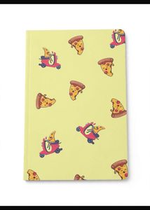 Papboo Original Set of 4 A5 Notebooks - Pizza Burg