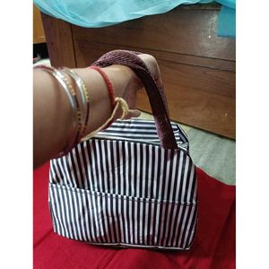 Striped Gym &amp; Travel Bag