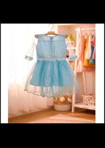 Adorable Blue Tulle Dress with hat