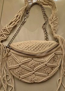 Macrame Crossbody Bag