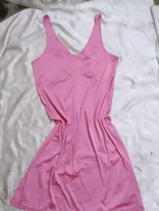 Satin Nightdress with Lace