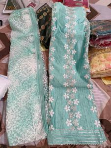 Beautiful Embroidered unstitched suit