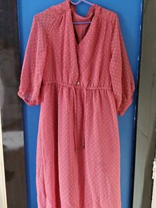 Chic Pink Polka Dot Dress