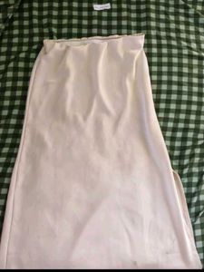 SALE❗Satin Midi Skirt with Slit