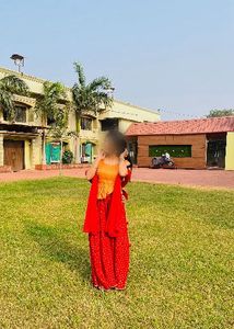 Beautiful Red & Orange Palazzo and Top