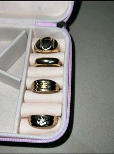 Set of 4 Gold Rings