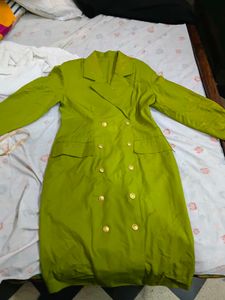 Lime Green Double Breasted Dress