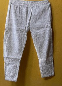 White Chikankari Kurta pant set