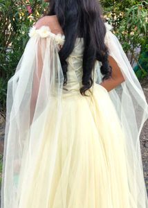Dreamy butter yellow gown