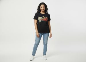 Printed Black T-Shirt