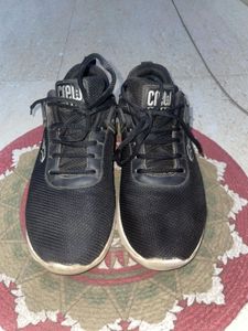 Crew Street Black Running Shoes- Casual Comfort