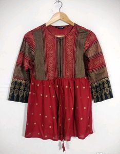 Sangouri Printed Tunic Top