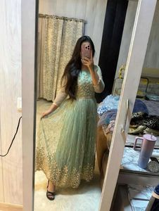 Beautiful Mint Green Ethnic Gown🦋🎀❤️