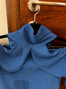 Sink Blue Cold Shoulders top