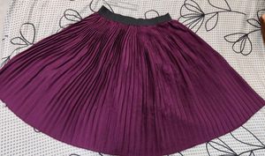 Pleated Purple Skirt