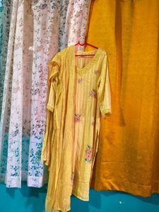 Elegant Yellow Kurta Set with Dupatta