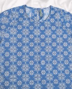 𓂃۶ৎ crimsoune club femme blue kurti💙🤍
