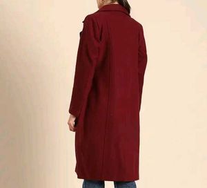 Chic Maroon Long Coat