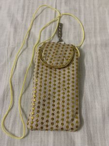 Designer Embellished Clutch/Mobile Pouch