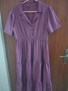 purple classic dress
