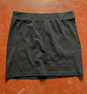 Black Casual Mini Skirt